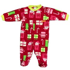 Carter's Infant Christmas Bodysuit Fleece Footie Pajamas 6m Gifts Baby Penguins