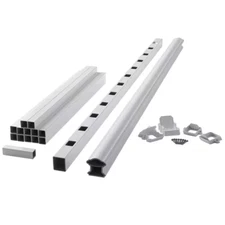 Armorguard Deluxe 72 In. White Composite Stair Rail Kit