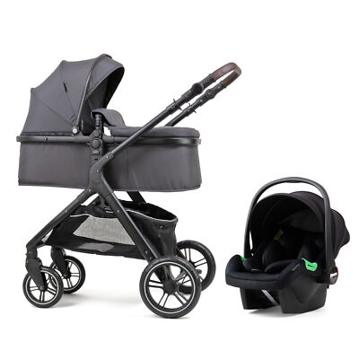 Pixini Kinderwagen Nelio 3in1 dunkelgrau