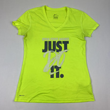 Nike Dry Fit Utah State Aggies T Shirt Women's Medium Green Short Sleeve