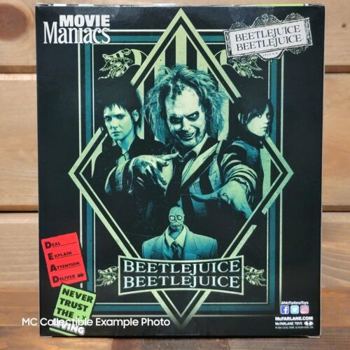 Figura Mcfarlane Toys Beetlejuice Movie Maniacs Platinum Edition GITD Posed 6" - Imagen 5 de 5