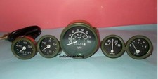 Willys Jeep M38 1952 Gauges Kit With Speedometer - Olive Green Bezel Willys Jeep M38 1952 Gauges Kit With Speedometer - Olive Green Bezel