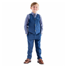 Andy Evan Toddler Kids 2T 4-Piece Suit Set Tie Wedding Outfit Vest Jacket NWT