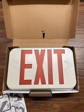Exit Sign Red with Hardwire and Battery Backup