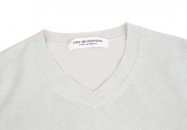 robe de chambre COMME des GARCONS Tricolor V Neck Knit