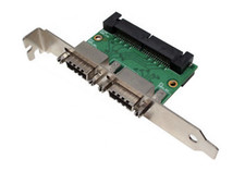SAS Adapter: Dual 4X Host In - Dual Multilane SAS Target Out 