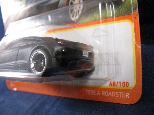 2024 MATCHBOX TESLA ROADSTER SHORT CARD NEW #48, w/Real Riders BBS Wheel Swap - Picture 4 of 5