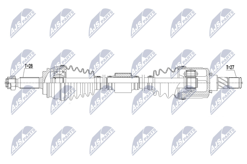 Driveshaft Compatible With MITSUBISHI OUTLANDER 2.0, 2.4 06-12, ASX 1.8, 2.0 10- - Image 10