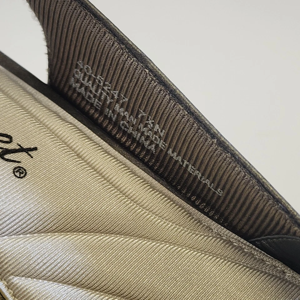 Easy Street Vintage Salto Gatinho 7.5N Estanho Cinza Estanho Estilingue Escritório Evento de Casamento - Imagem 3 de 4