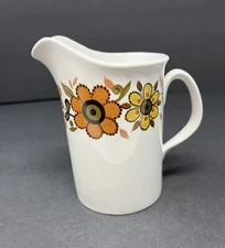 Ridgway Ironstone England Harvest Gold Creamer Retro