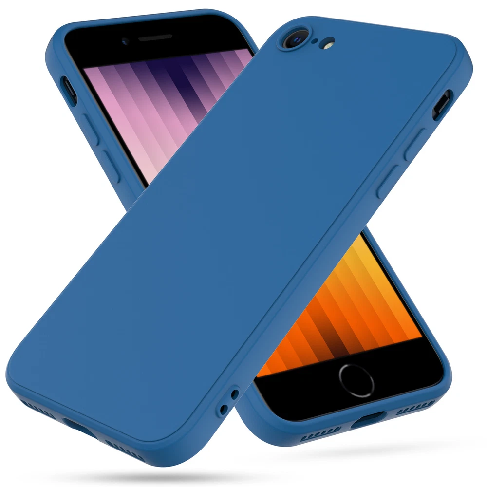 Phone Case For iPhone 7 8 SE 2nd 3rd 2022/2020 Liquid Silicone Screen Protector Phone Case For iPhone 7 8 SE 2nd 3rd 2022/2020 Liquid Silicone Screen Protector