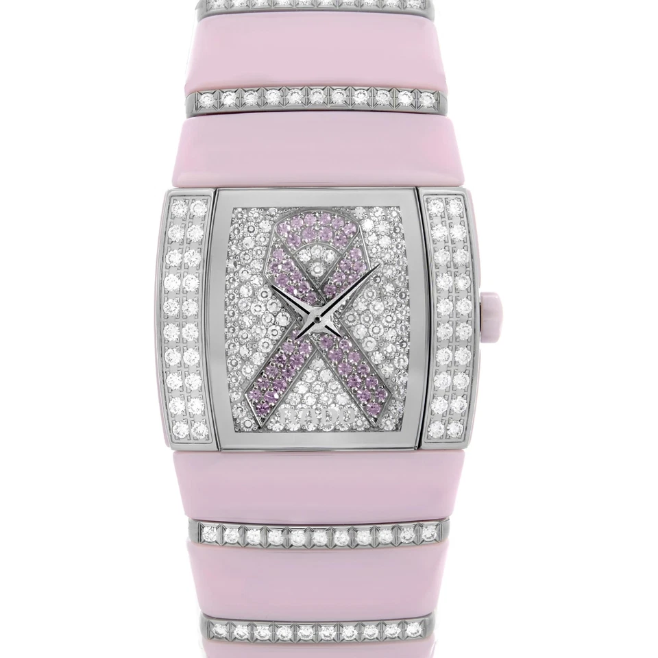 Rado Sintra Jubile Limited Edition Pink Ceramic Diamonds Ladies Watch R13652942 - Image 2 of 4