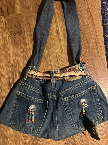 Levi's Blue Jeans Denim Purse Handbag - Picture 2 of 6