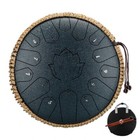 Hluru Steel Tongue Drum 13 Inch 15 Notes Tone Key C Ethereal 12 inch  Handpan
