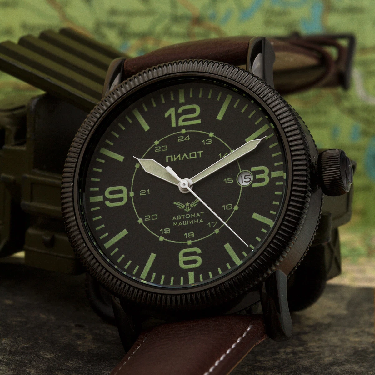 Military clearance pilot watch