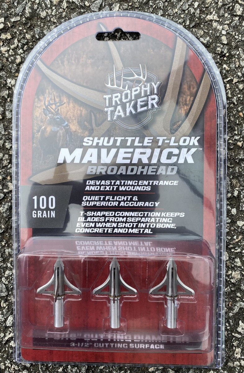 Trophy Taker T7006 Shuttle T-Lok Maverick Broadhead 100-Grain 3