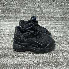 Nike Air Max 95 TD Triple Black 311525-055 Toddler Size 4C