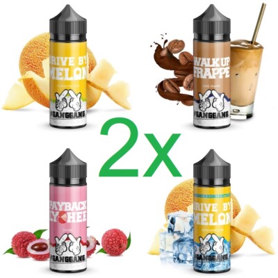 2 x #GangGang Aroma je 10ml für je 120ml E-Zigaretten E-Liquid GangGang