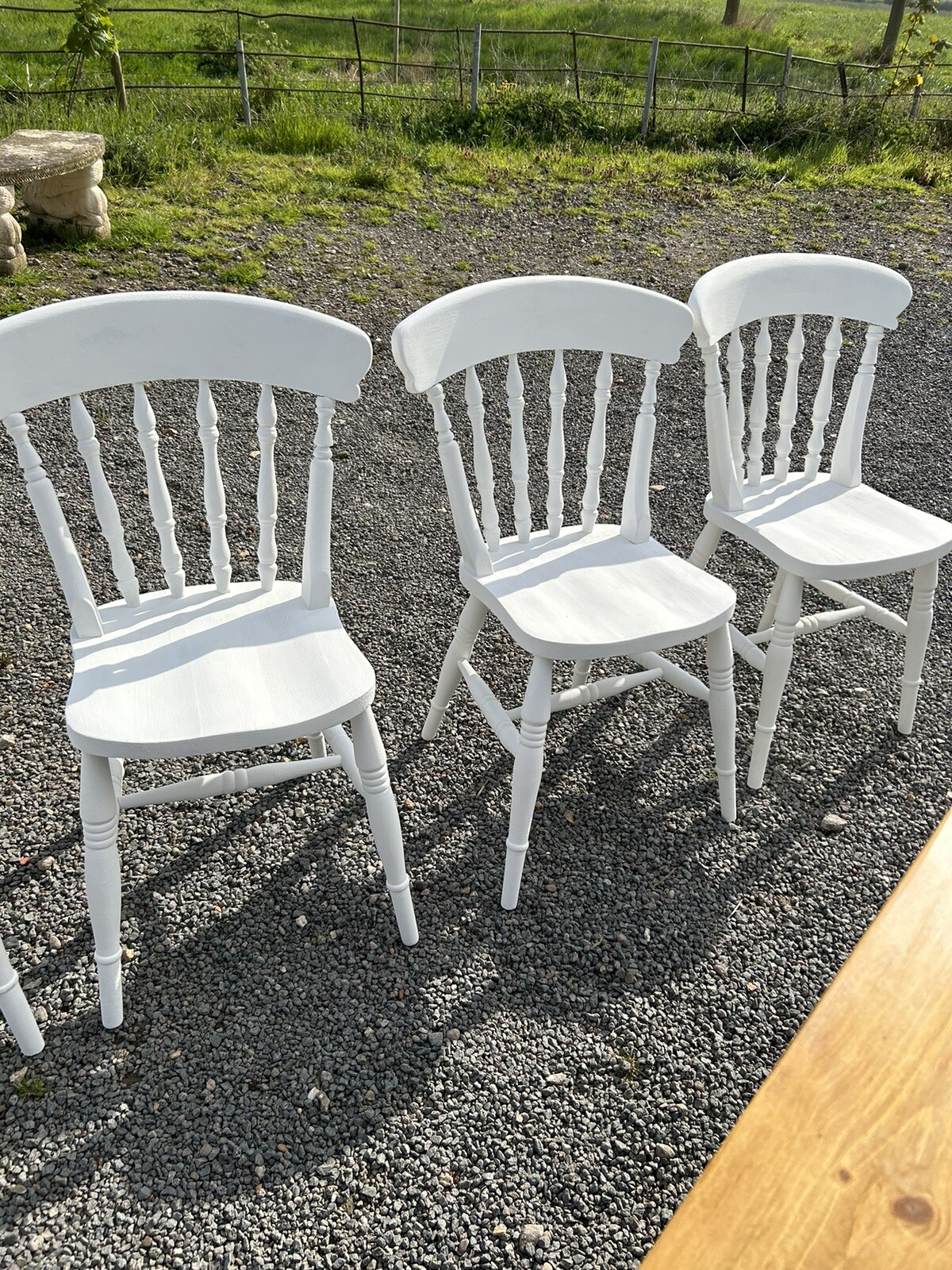 Farmhouse Pine Table And 6 Chairs eBay