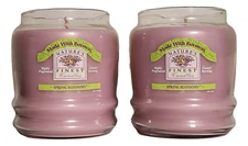 Scented Jar Candles 2-Pack Large Purple Lavender Lilac Blossoms