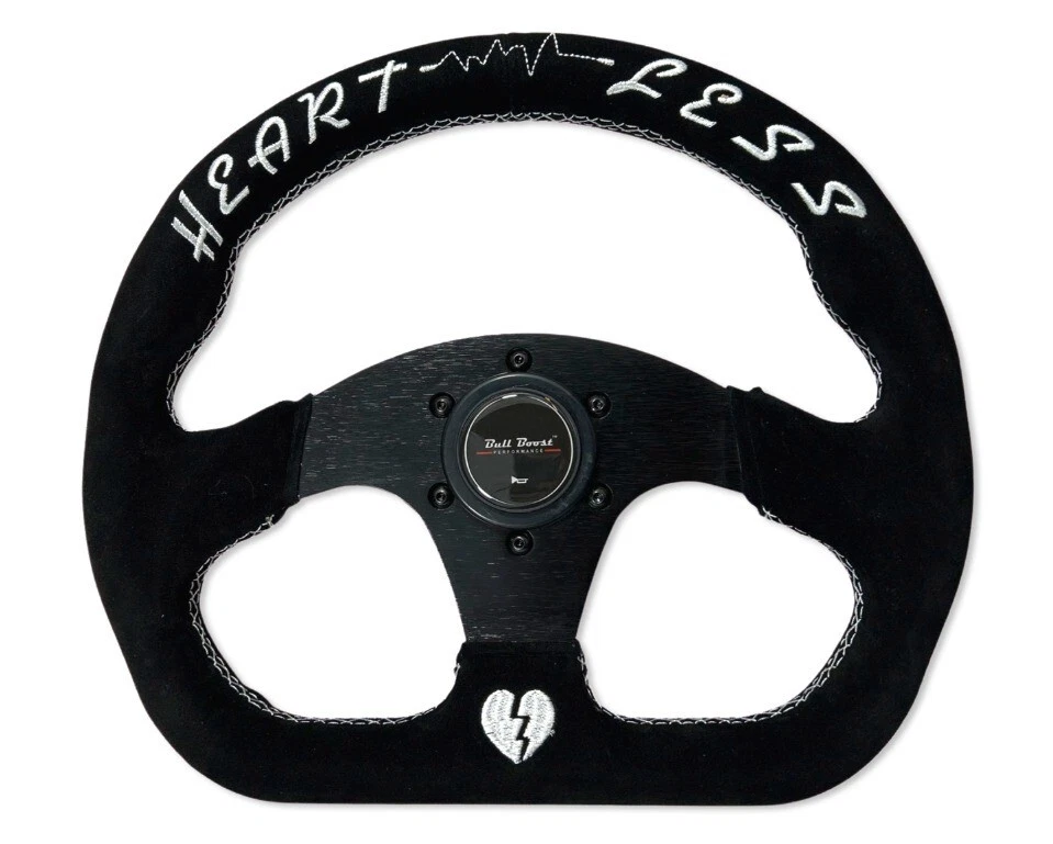 Quadro Flat Suede Steering Wheel + Hub Adapter Kit For Scion xB, TC, xD, xA US - Image 2 of 4