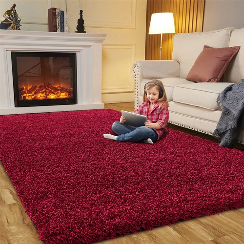 Luxury Thick Large Shaggy Rug Non Slip Living Room Bedroom Carpet Hallway Mats - Picture 4 of 30