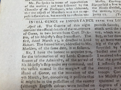 Gorée Island in Dakar, Senegal Capture Account 1804 ABSTRAKTE EINZELSEITE