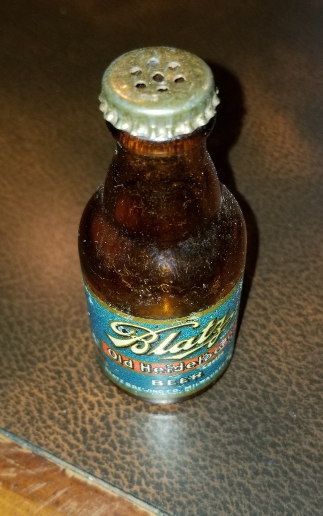 VINTAGE MINATURE GLASS BEER BOTTLE BLATZ OLD HEIDELBERG BEER eBay