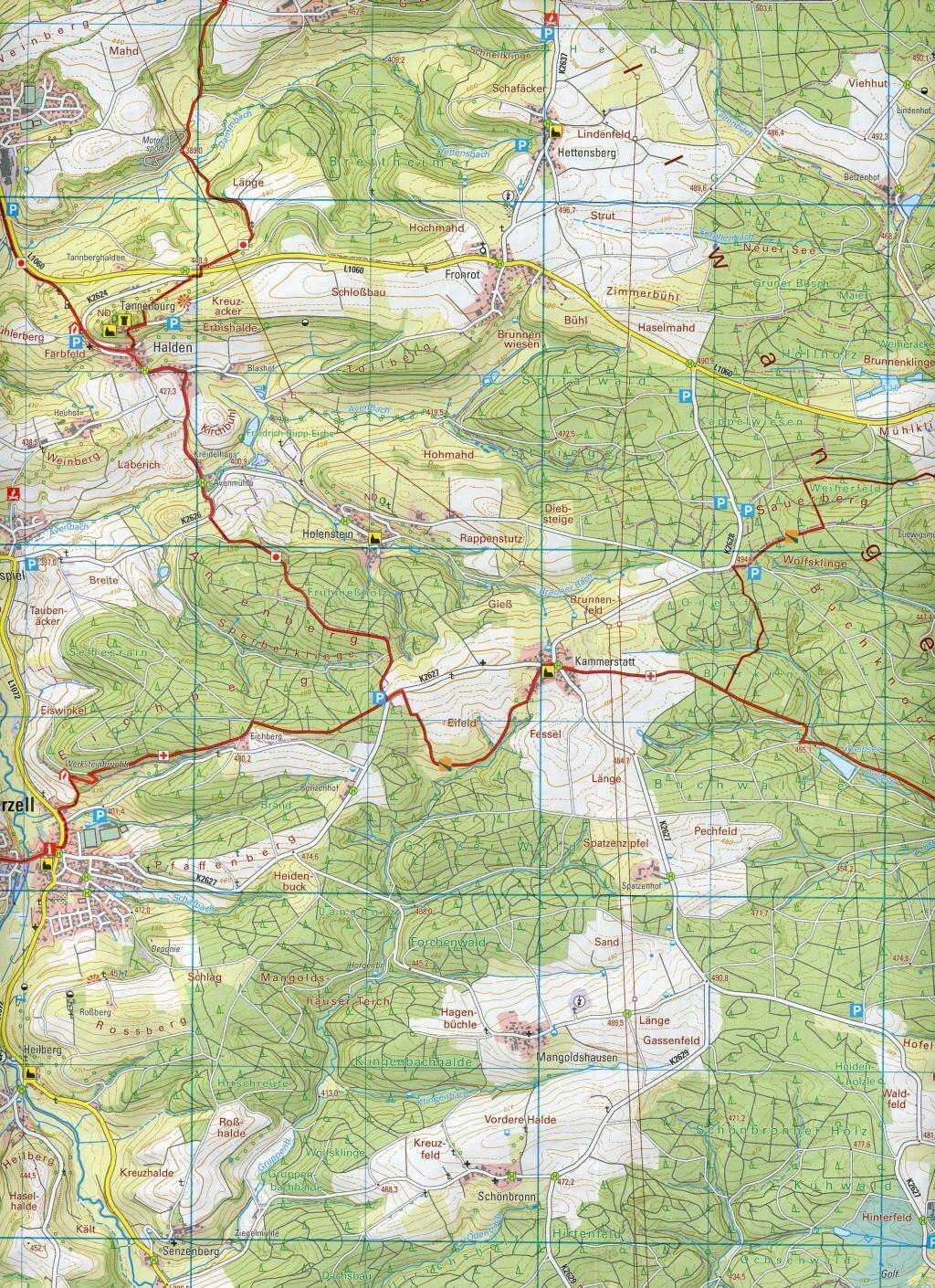 Thumbnail - W221 Wanderkarte 1:25 000 Schwäbisch Gmünd | Lgl | (land-)karte | 2 S.