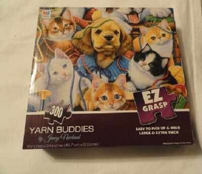 Cocker Spaniel Kitten Cat Yarn Buddies Puzzle 300 piece b 