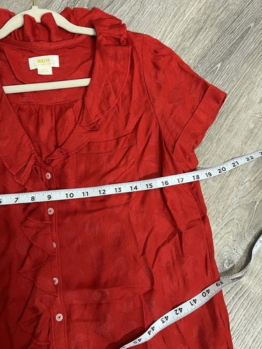 Anthropologie Maeve rotes Damentop – Small - Bild 5 von 8