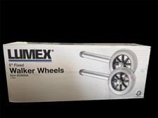 GF 603650A Lumex 5" Fixed Walker Wheels, Rubber, Universal Design w/8 Adjustment