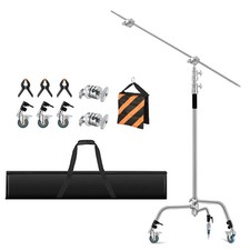 Heavy Duty C Stand 11.3ft/345cm Light Stand with 4.2ft/128cm Boom A... Fast Ship