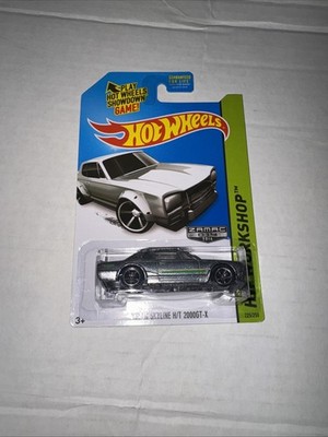 2014 HOT WHEELS,  ZAMAC 014,  NISSAN SKYLINE H/T 2000GT-X,  225/250 HW WORKSHOP