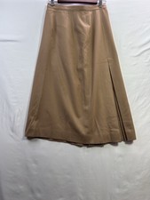 Vintage Pendleton Women s Brown Tan Wool Skirt With Pleats Size 10 Made In USA
