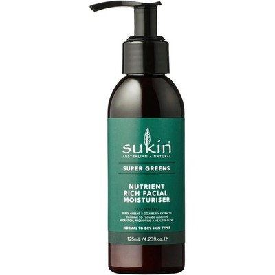 Sukin Super Greens Nutrient Rich Facial Moisturiser 4.23 Oz