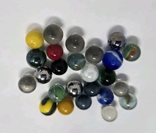 Small Lot Of Vintage Marbles In Jar Lot Of 25 