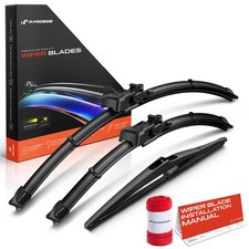 A-Premium 3Pcs 24'' & 16'' &12'' Windshield Wiper Blades for Ford Fiesta 11-18