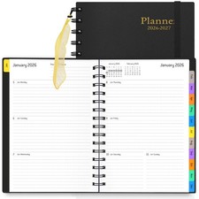 Daily Planner 2026-2027, 18-Month Weekly and Monthly Calendar Planner, January 2