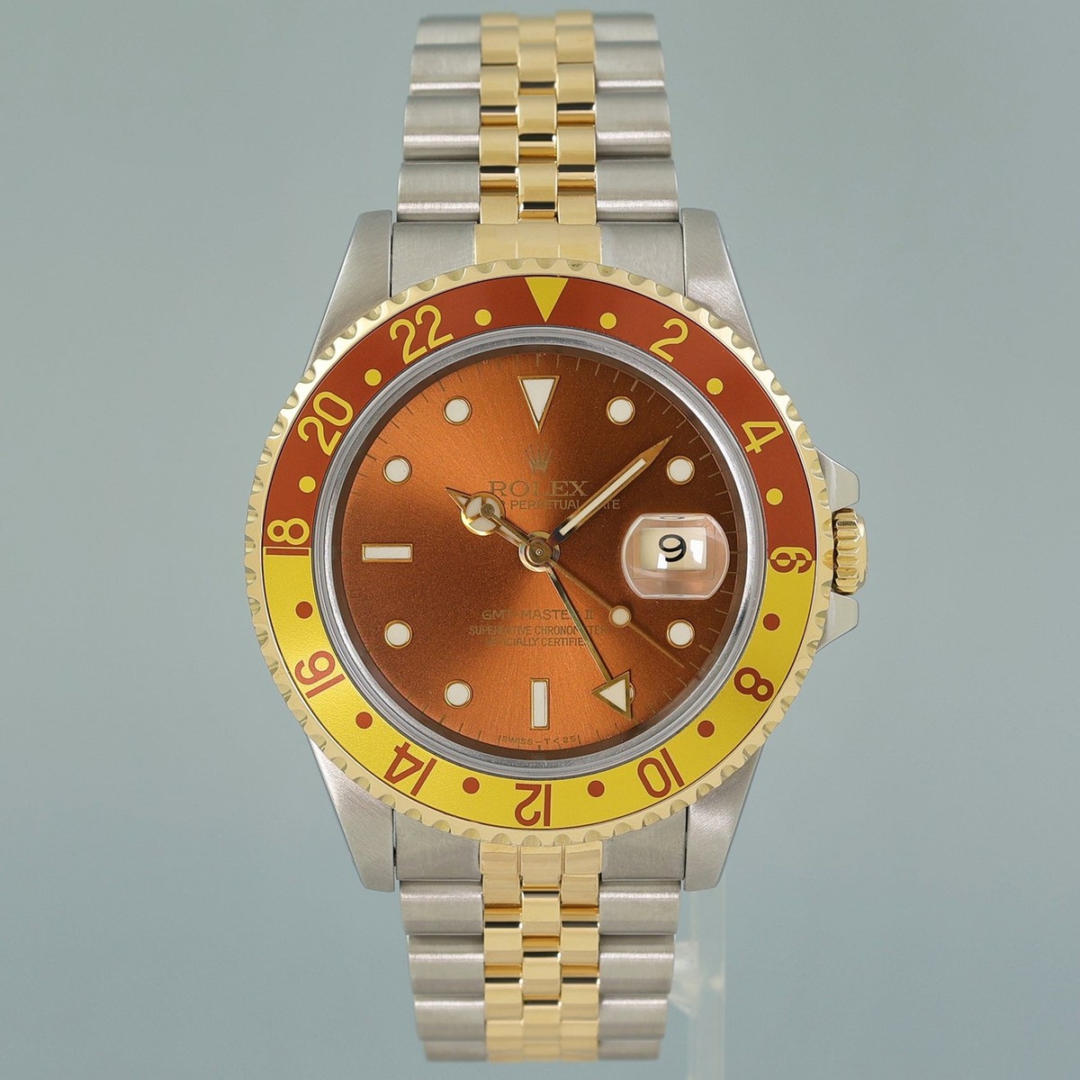 L500 40mm Rolex GMT-Master II 16713 Two-Tone Yellow Gold and Steel