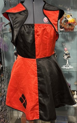 harley quinn black and red dress Harley Quinn Two-Piece Costume - The Suicide Squad, Black/Red, Medium