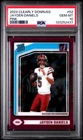 2024 Panini Clearly Donruss - Rated Rookie Jayden Daniels Pink #52 - PSA 10