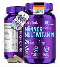 Suplint Männer Multivitamin A–Z 60 Kapseln 24 Nährstoffe 60 Tage