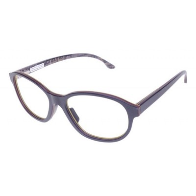 paper-style Brille Herren Damen  Schwarz Rund Löna 006 Papier