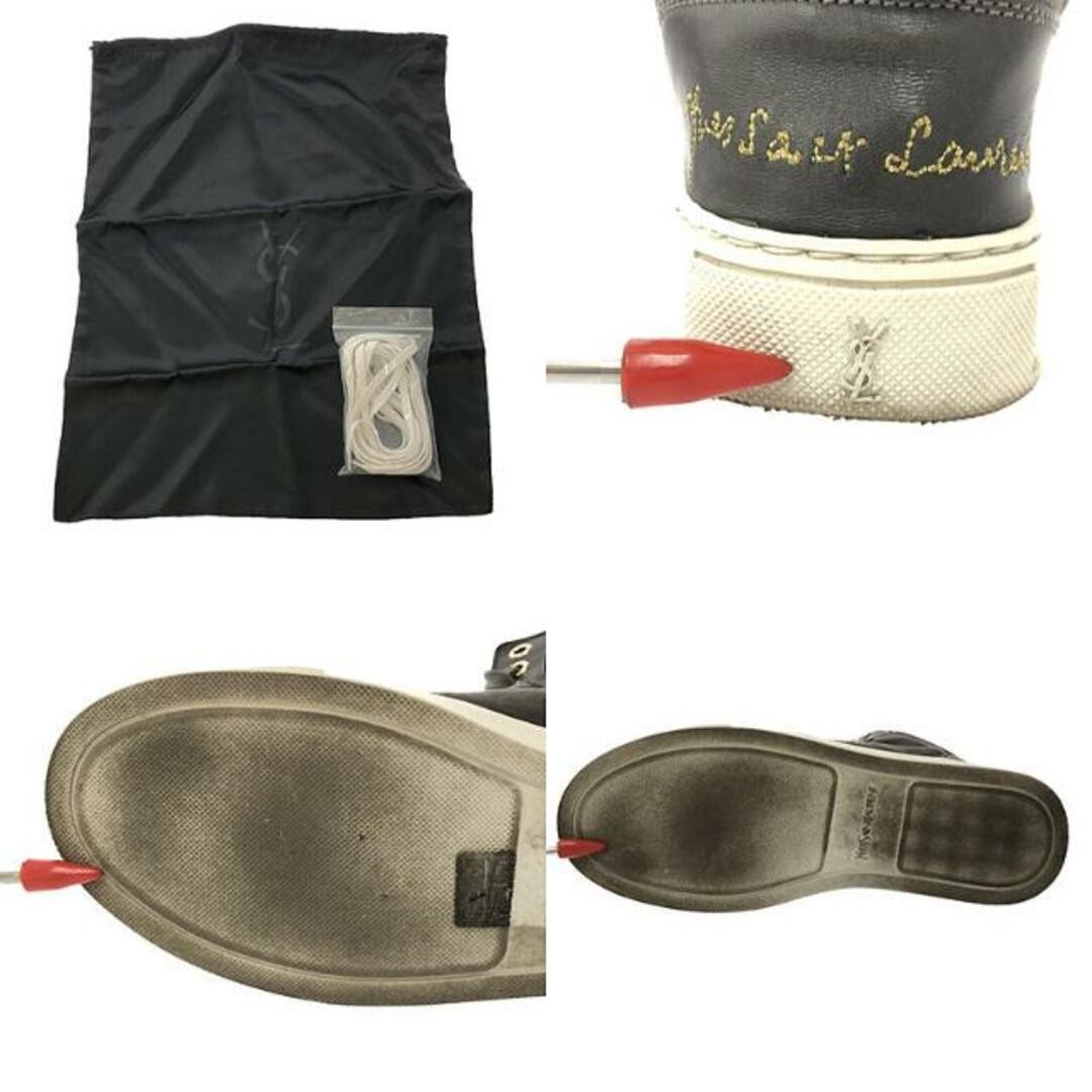 YVES SAINT LAURENT rive gauche | MALIBU HIGH 05 LEATHER TOP SNEAKERS Used KLDR-0 thumbnail 9