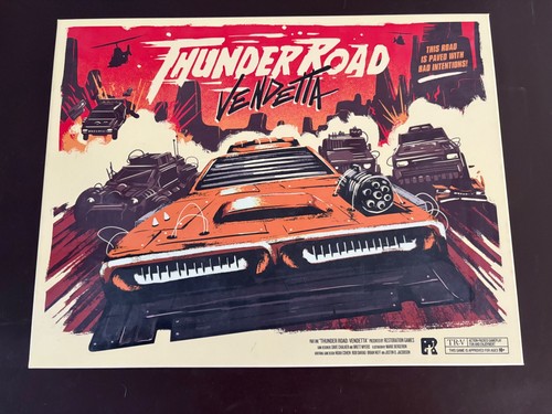 Restaurationsspiele Thunder Road Vendetta Brettspiel sehr guter Zustand