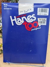Vintage Hanes Too Control Top Pantyhose Reinforced Toe Sz AB Color Pearl 136