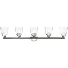 Livex Lighting 16785-05 Catania Bathroom Vanity Light Polished Chrome