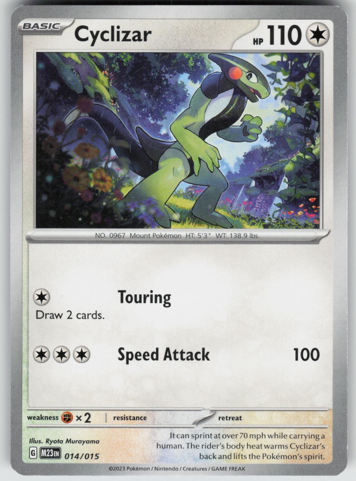 Cyclizar 014/015 Promo McDonald's Collection 2023 Pokemon Near Mint