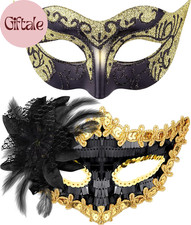 Couple Masquerade Masks Set Venetian Party Mask Costume Mask